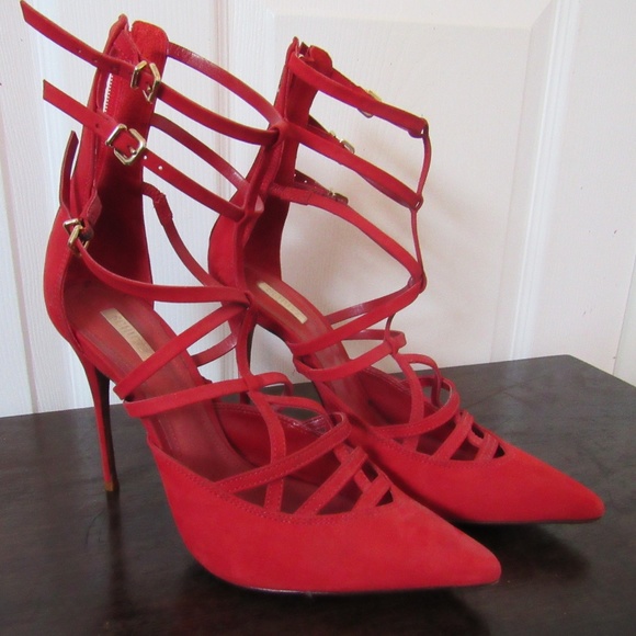 schutz red heels